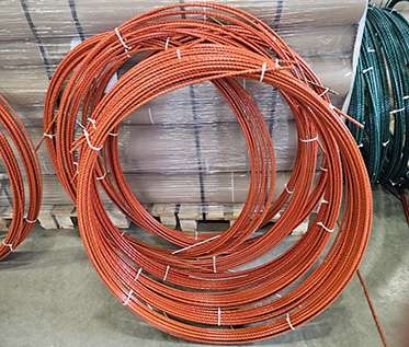 Fiberglass 
reinforcement with the delivery